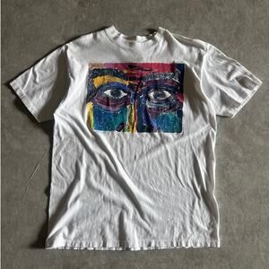 1987 Vintage Art White T Shirt Size L